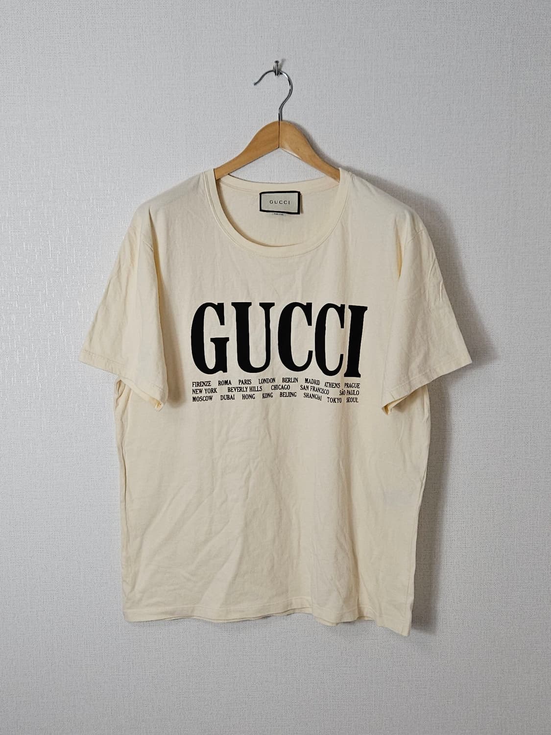 구찌 GUCCI 시티 반팔 티셔츠 XL (정품) 상품이미지1