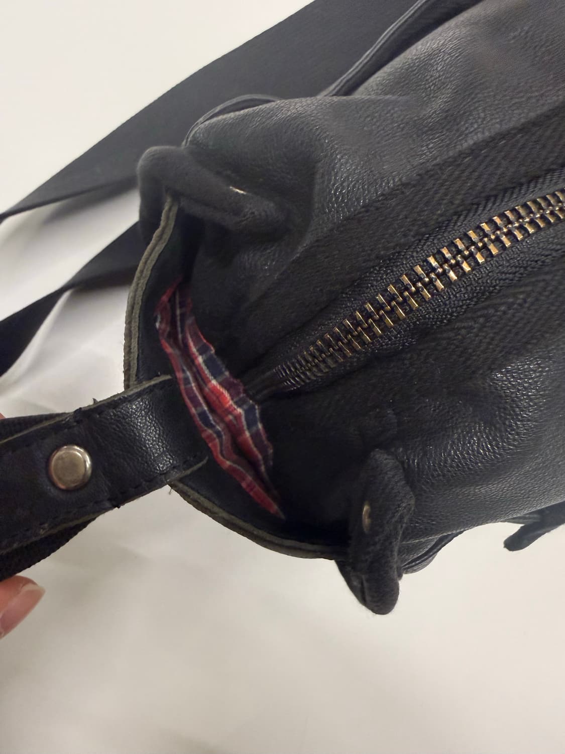 아네스베 원통 양가죽백 상품이미지4