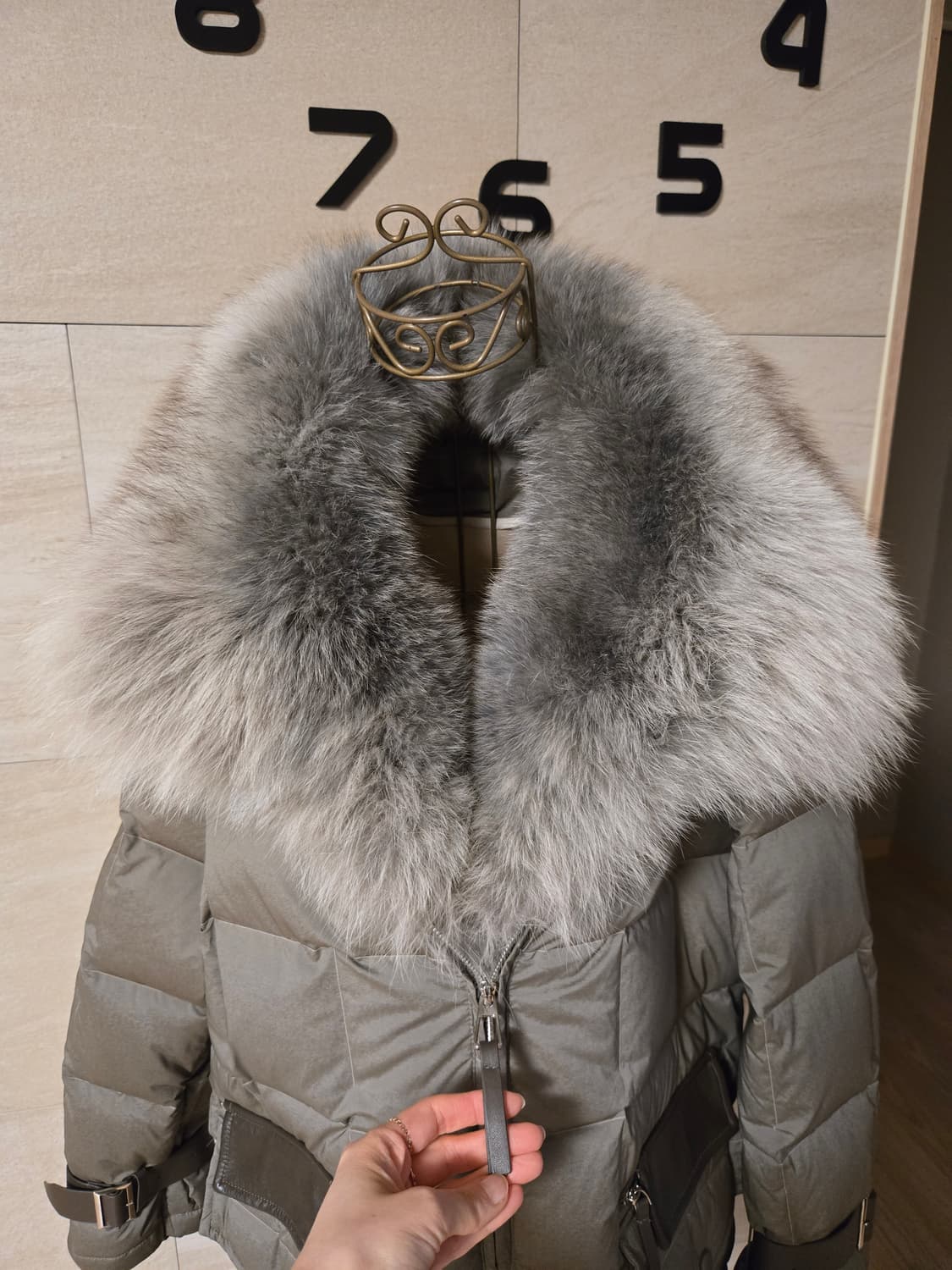 [F] 폭스퍼 퀼팅 덕다운 패딩 상품이미지6