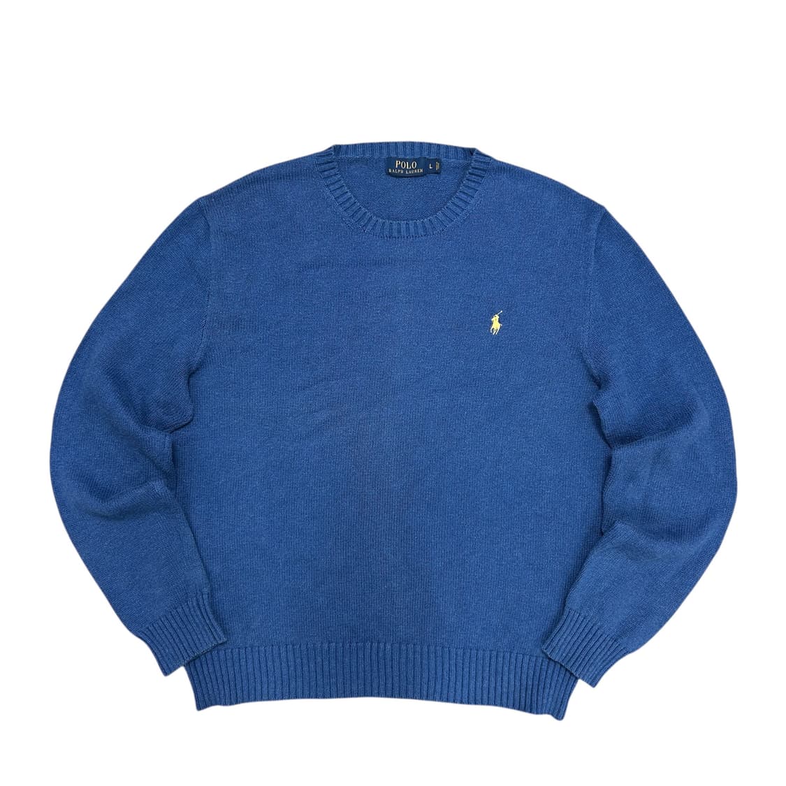 폴로 코튼 블루 니트(L) 상품이미지1