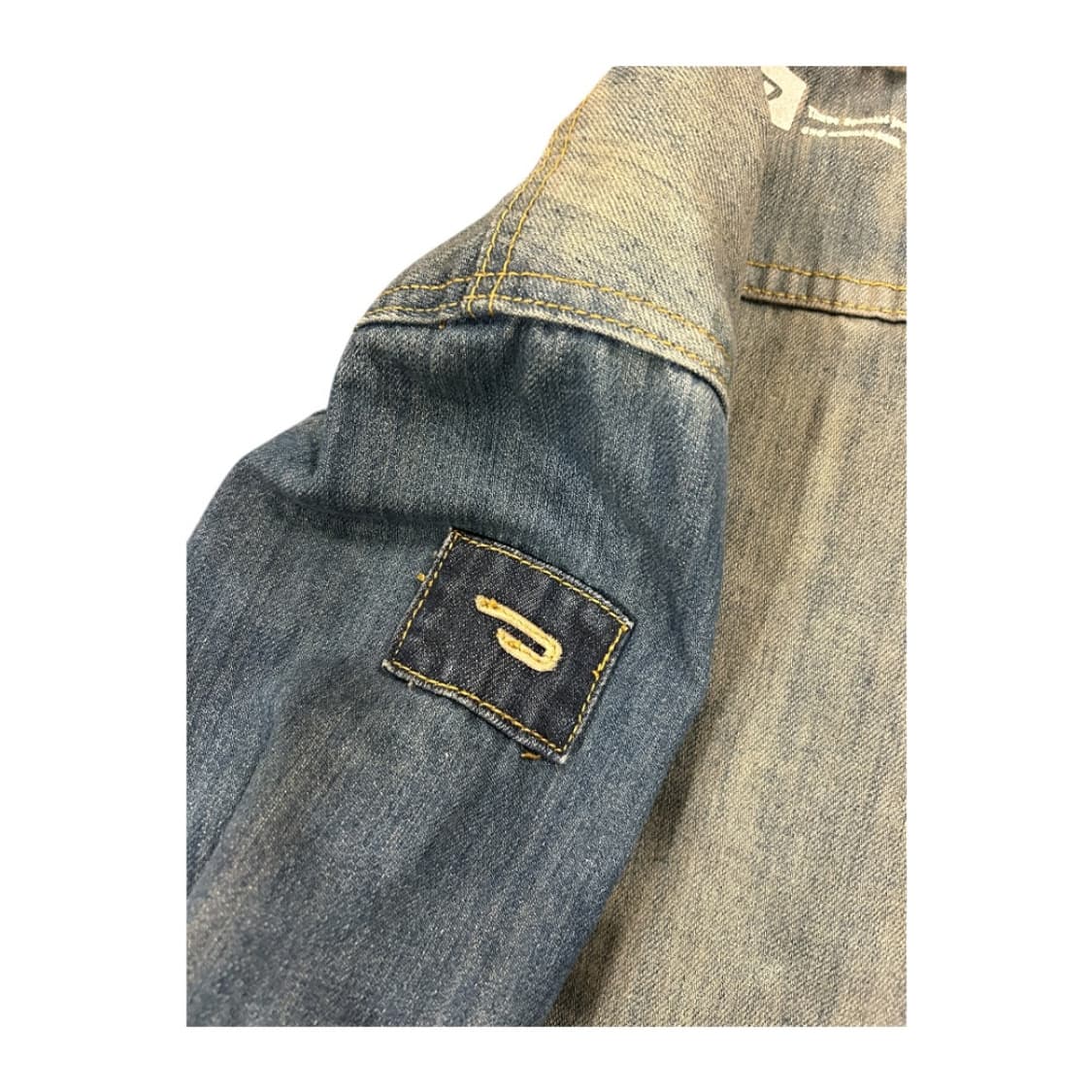 L) 디젤 워시드 데님 쉐르파 자켓 상품이미지5