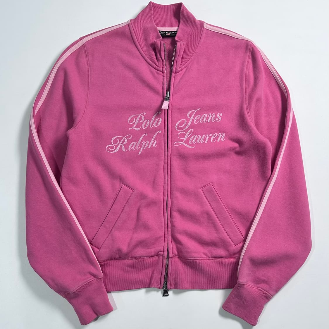 폴로 진스 핑크 스웻 집업 상품이미지1