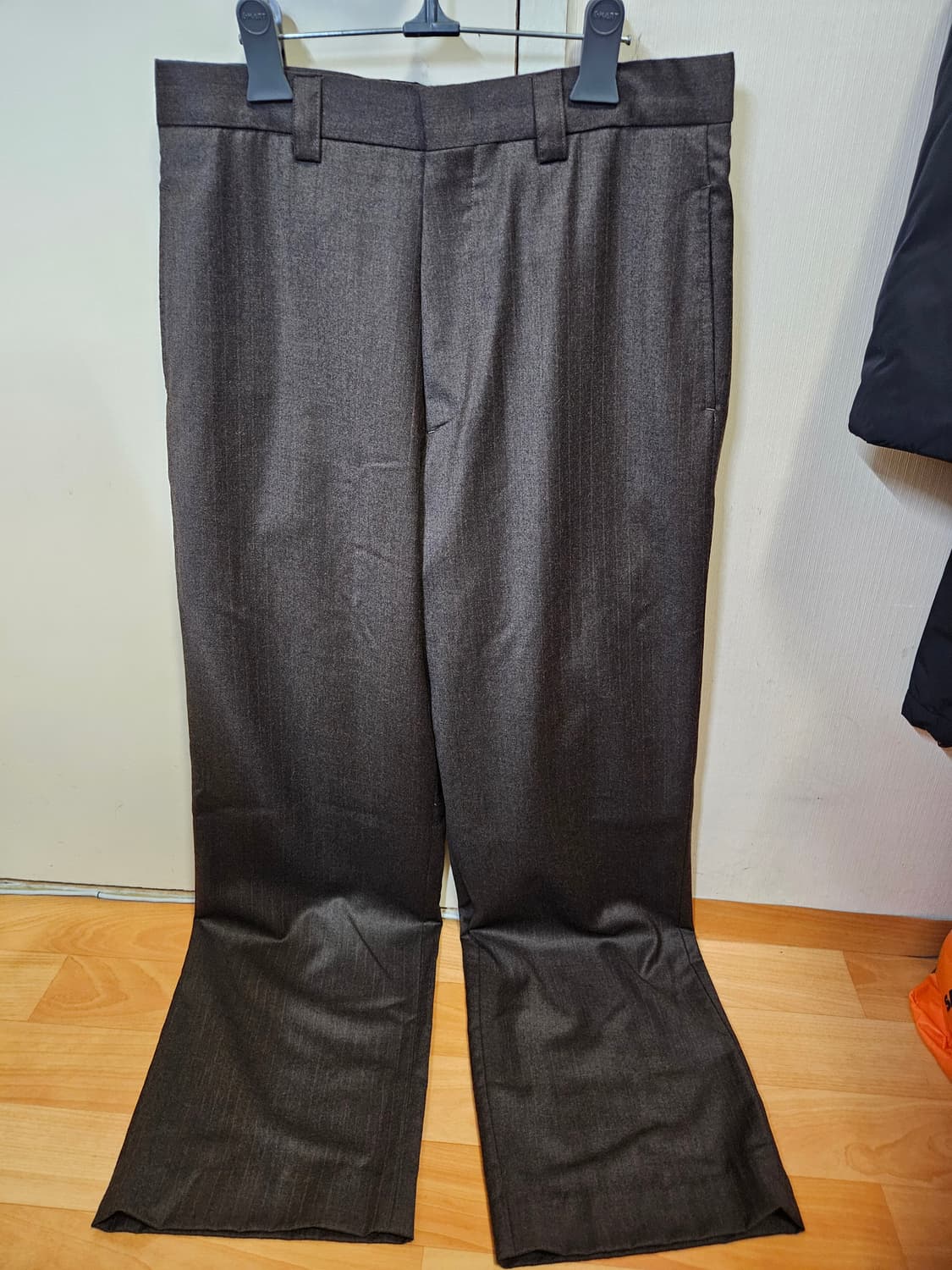 허리단면 40cm) STU 와이드 울 팬츠 슬랙스 울100% 상품이미지1