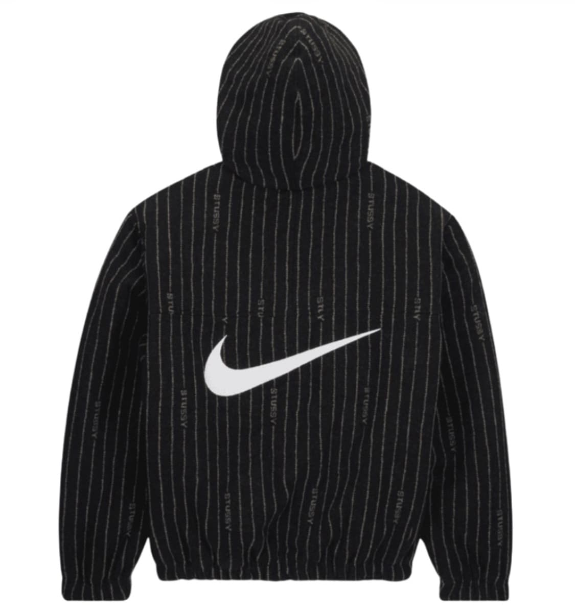 나이키 x 스투시 NRG 스트라이프 울 자켓 블랙 (L) 상품이미지2