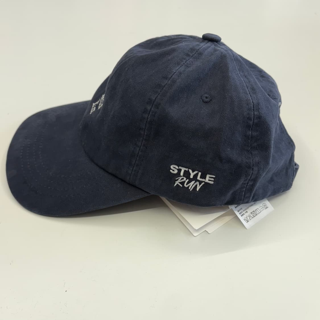 OS 새상품 마땡킴 일자 챙 네이비 볼캡 상품이미지3