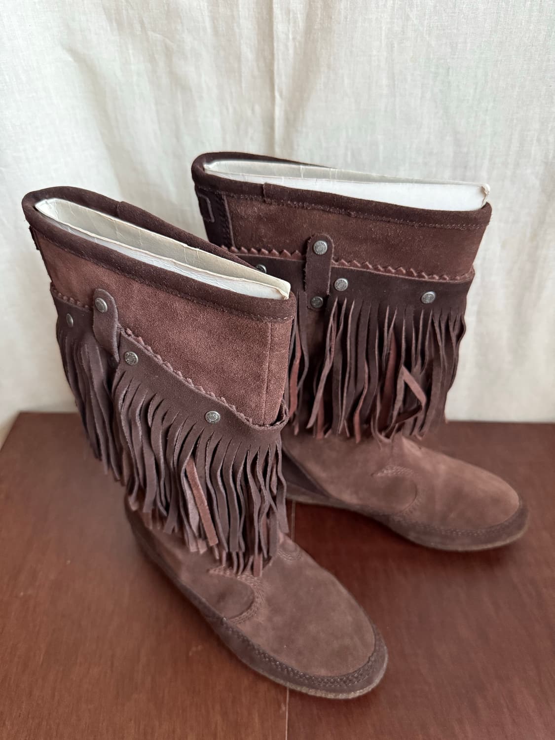 DIESEL suede fringe western boots  상품이미지2