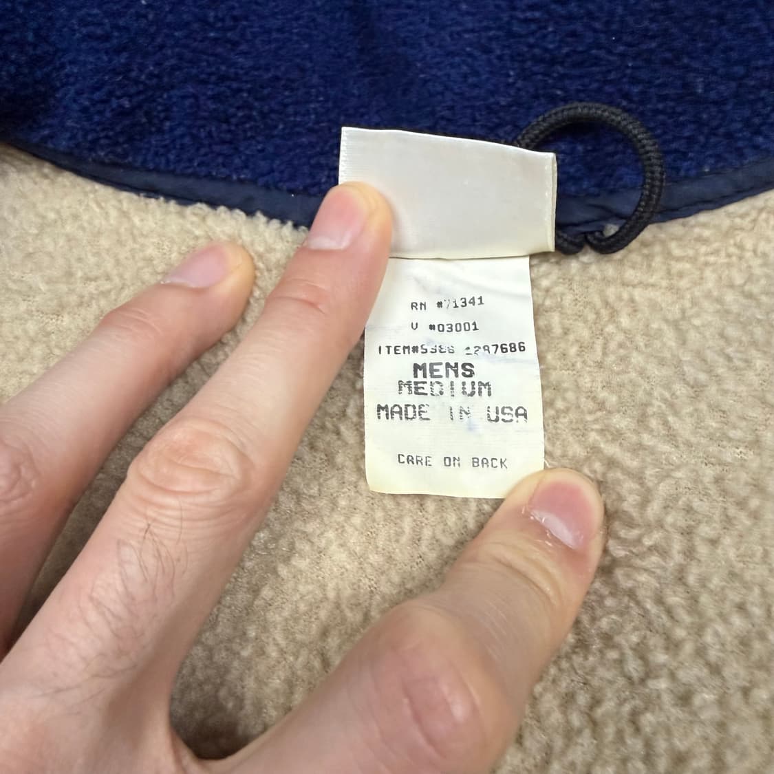 (105) 80s 엘엘빈 플리스 풀오버 내추럴 상품이미지7