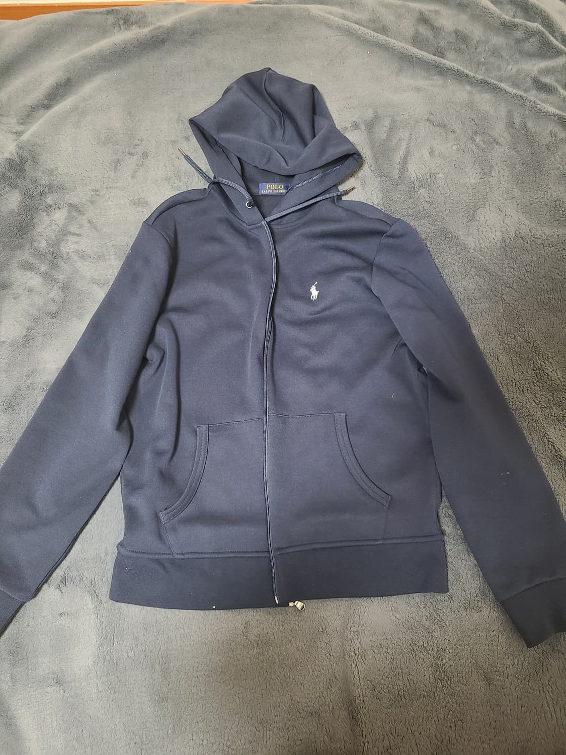 폴로 랄프로렌 네이비 후드집업 M  상품이미지1