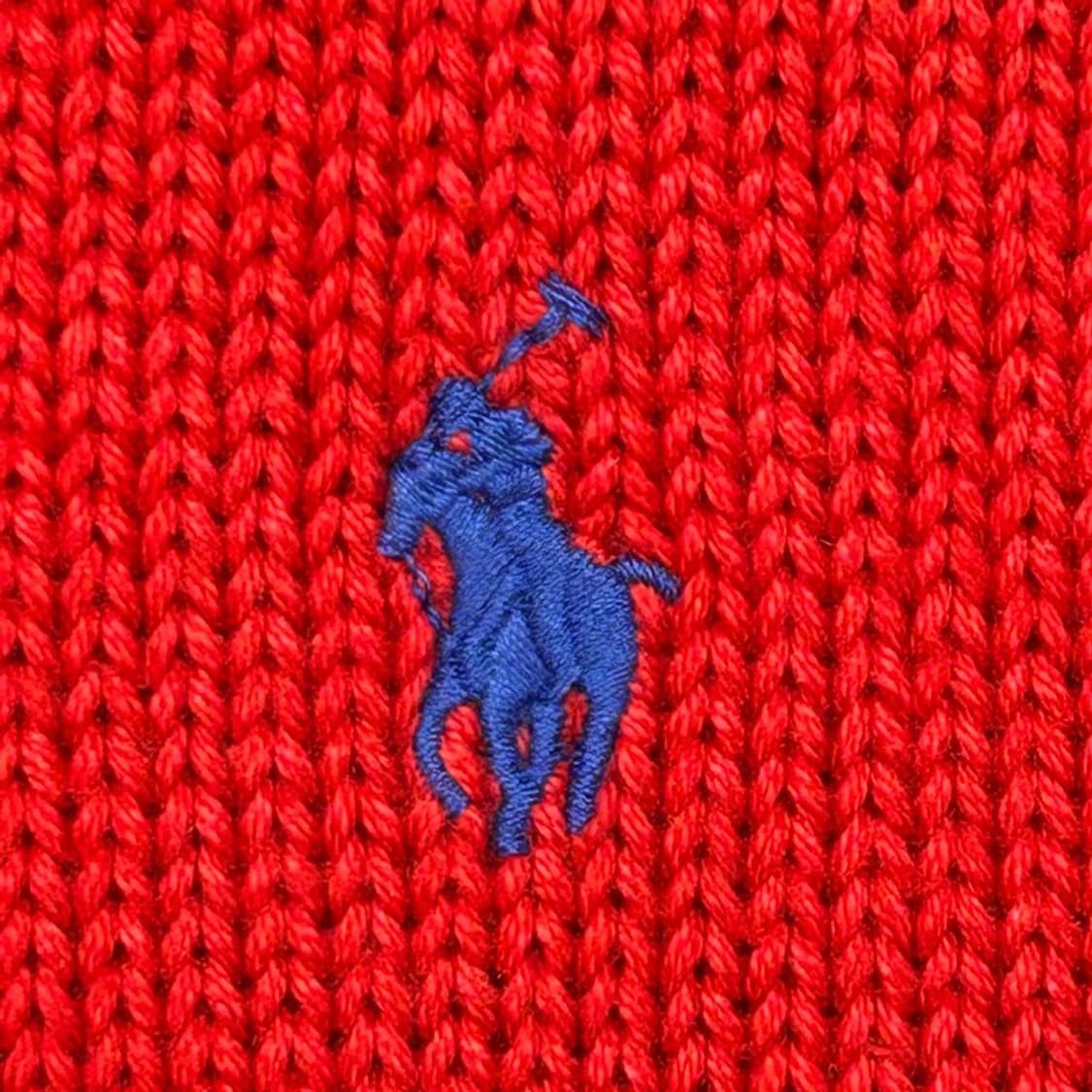 RALPH LAUREN 보이즈 네이비 레드 신형라벨 스프라이트 니트 L 상품이미지2