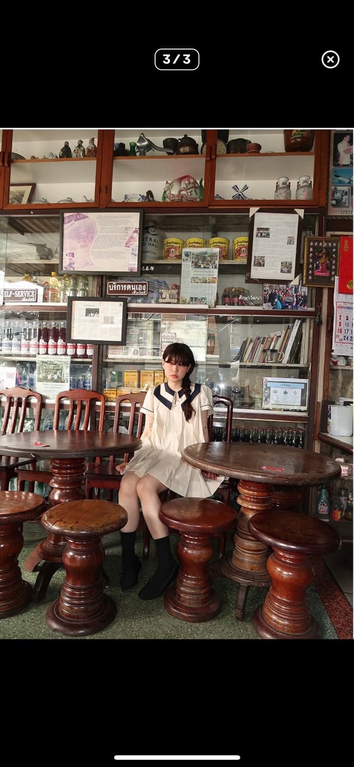 프레클 세일러 마린 원피스 상품이미지3