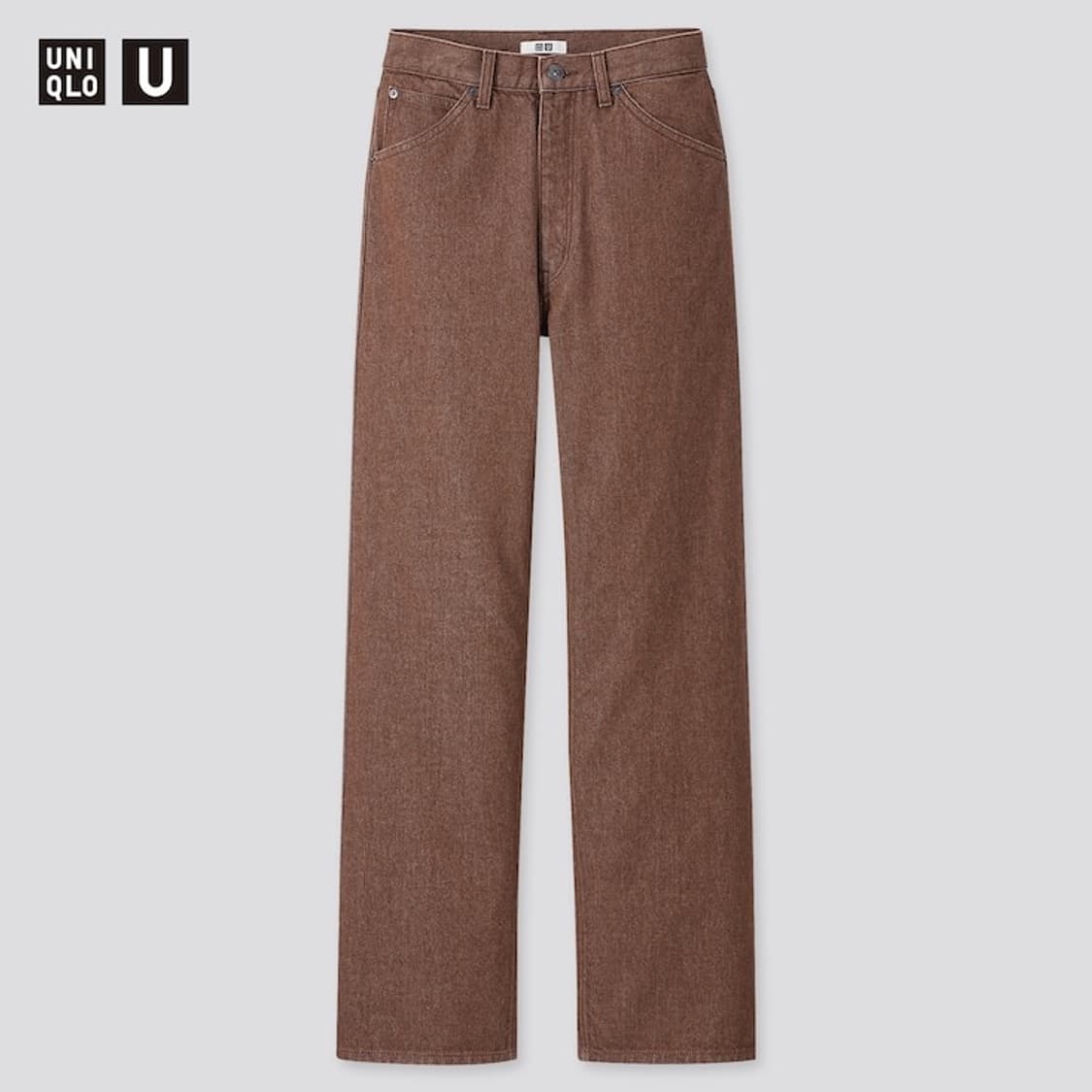 Uniqlo U/하이라이즈 보이프렌드진 다크브라운/27 상품이미지1