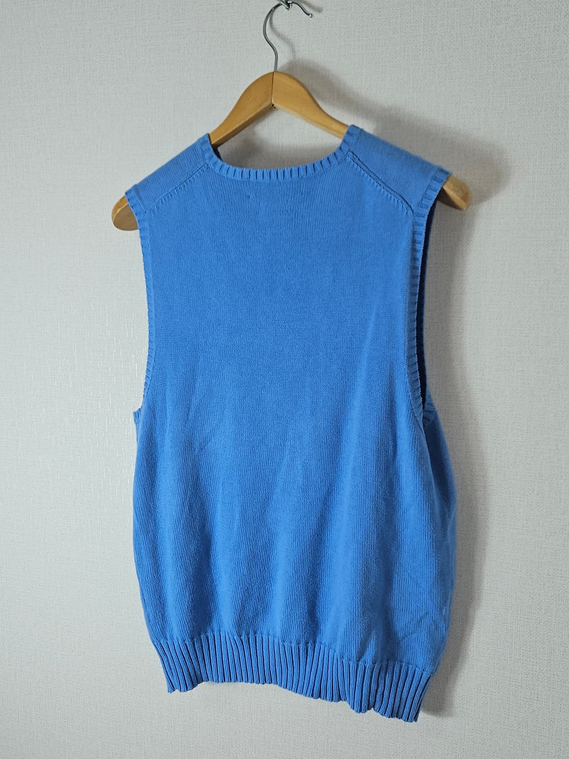 폴로 랄프로렌 브이넥 니트 베스트 조끼 스카이블루 정품 S 상품이미지5