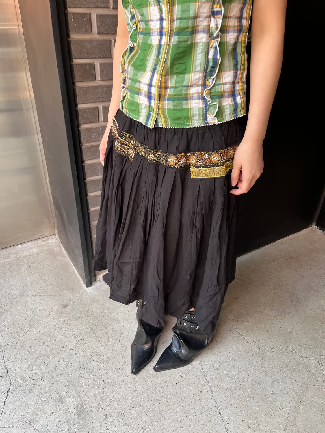 AD2004 Comme Des Garcons 꼼데가르송 에스닉 스커트  상품이미지4