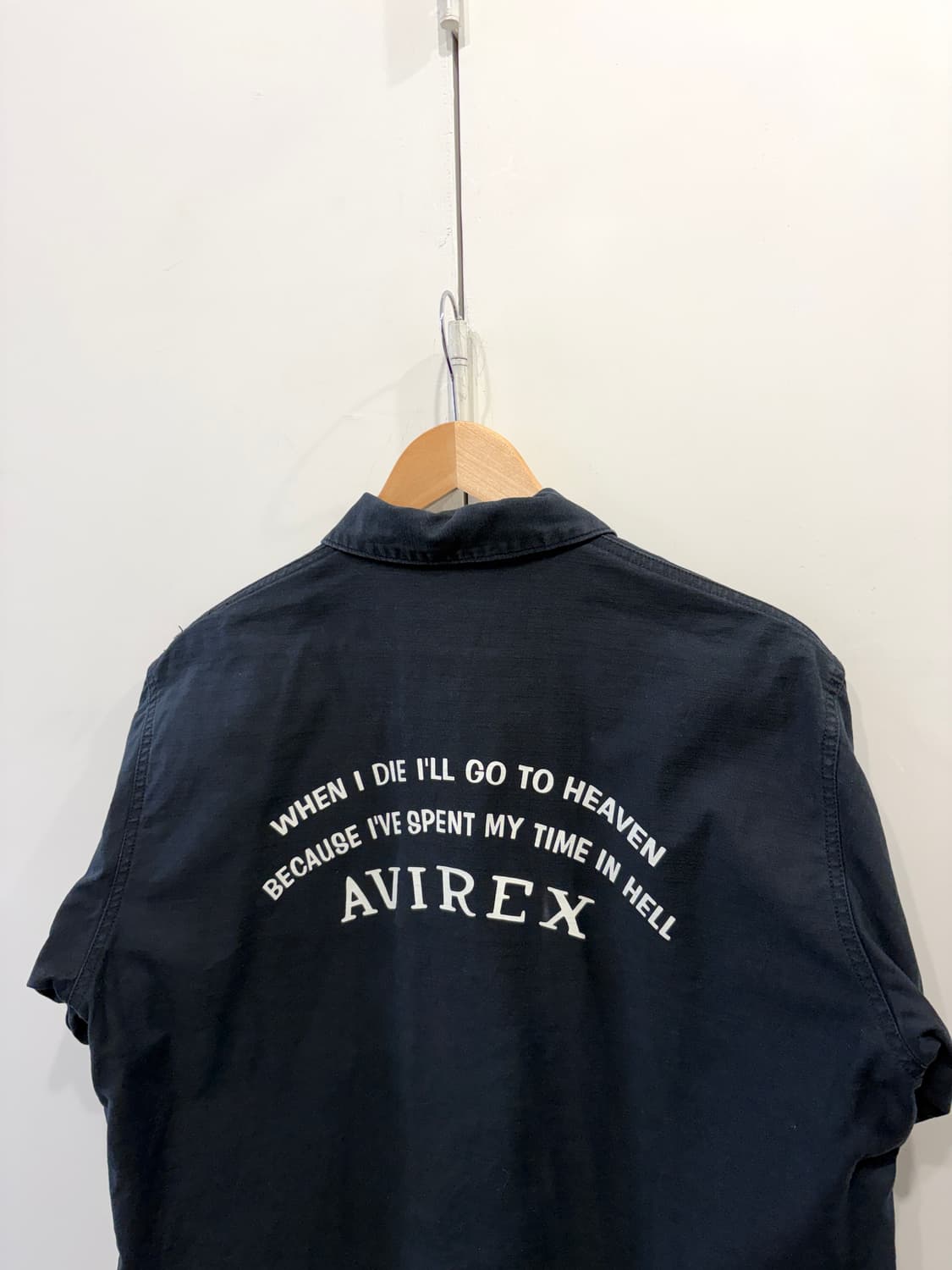 아비렉스 패치 코튼 워크 반팔 셔츠 상품이미지5