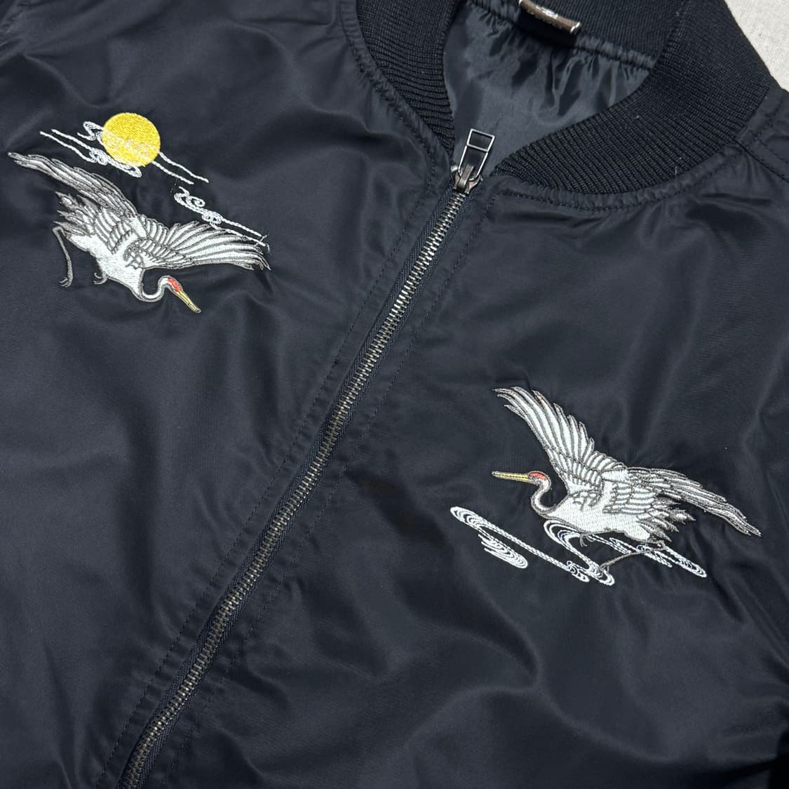 재팬 빈티지 크롭 자수 스카잔 L 상품이미지5