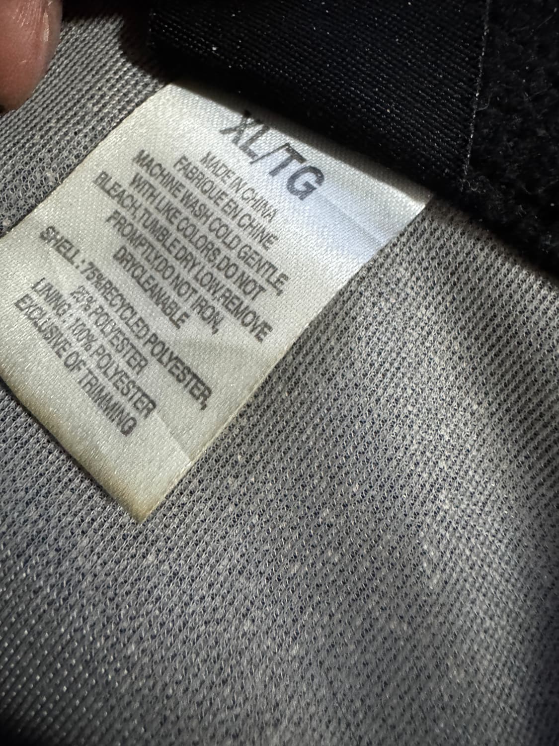 노스페이스 써밋시리즈 플리스 집업 자켓 XL 블랙 상품이미지4