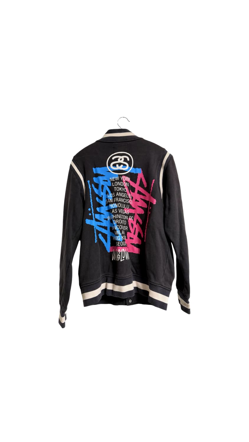 스투시 00s 로고 바시티 자켓 상품이미지2