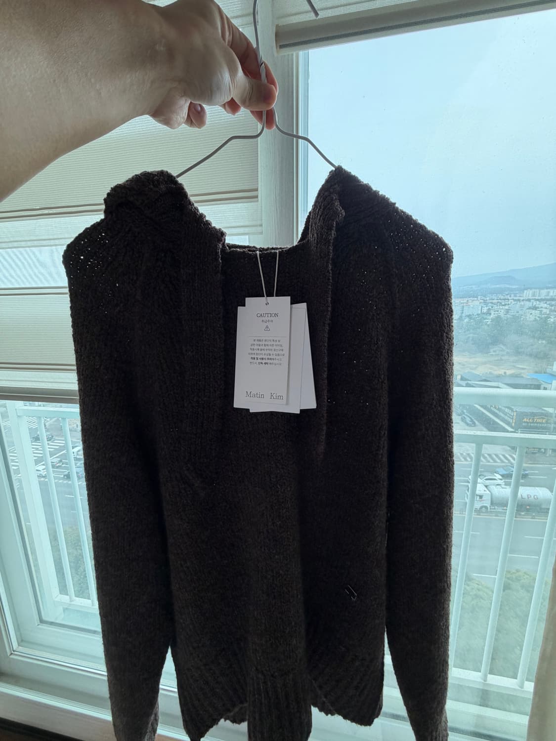 마뗑킴 머플러 후디 M 상품이미지3