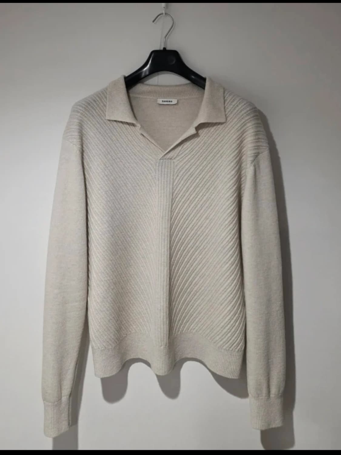 산드로 남성 카라넥 울니트 L 100 105 (sandro) 상품이미지1