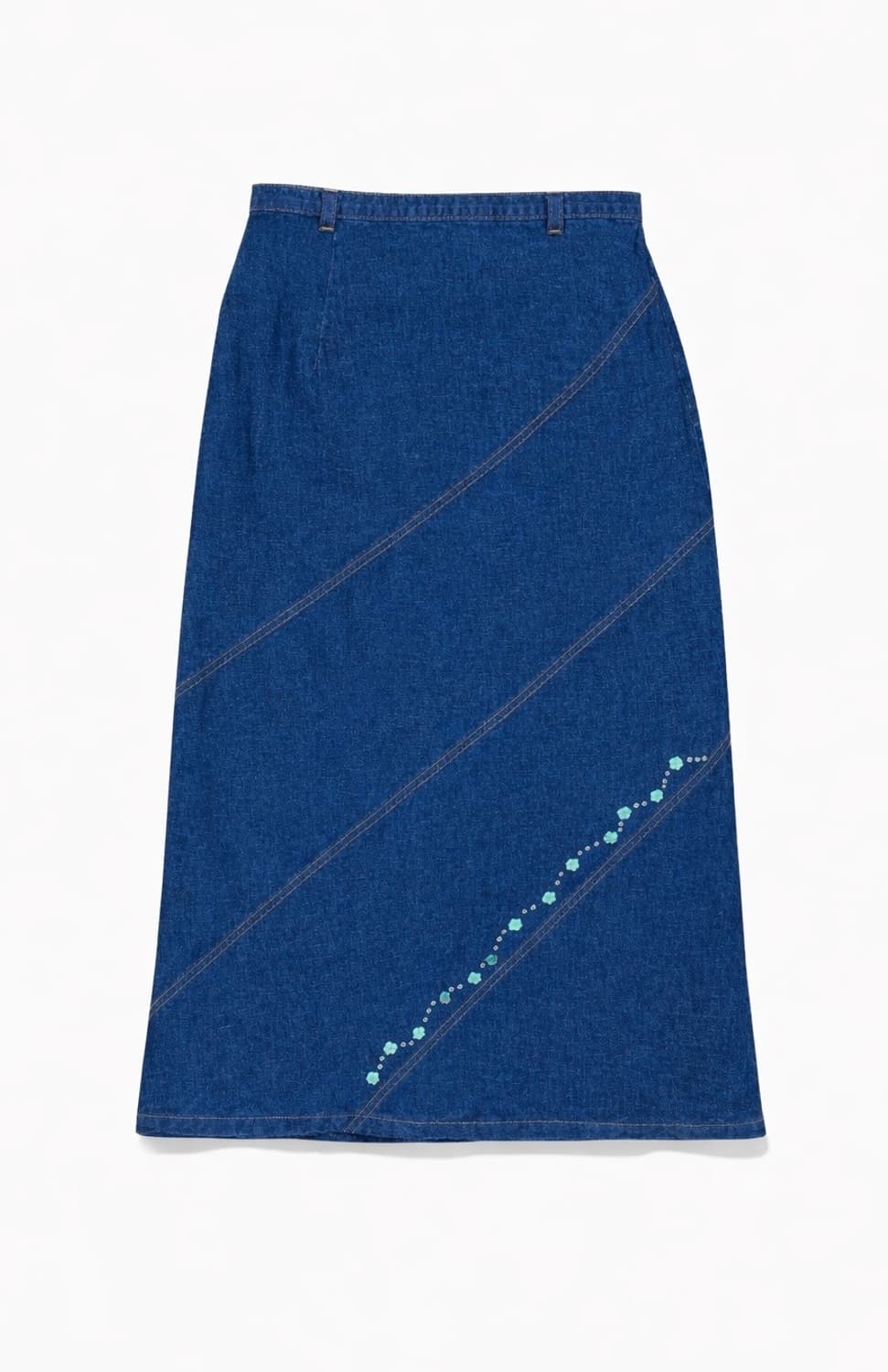 사라 브랜드 Floral Point Denim Long Skirt 상품이미지1