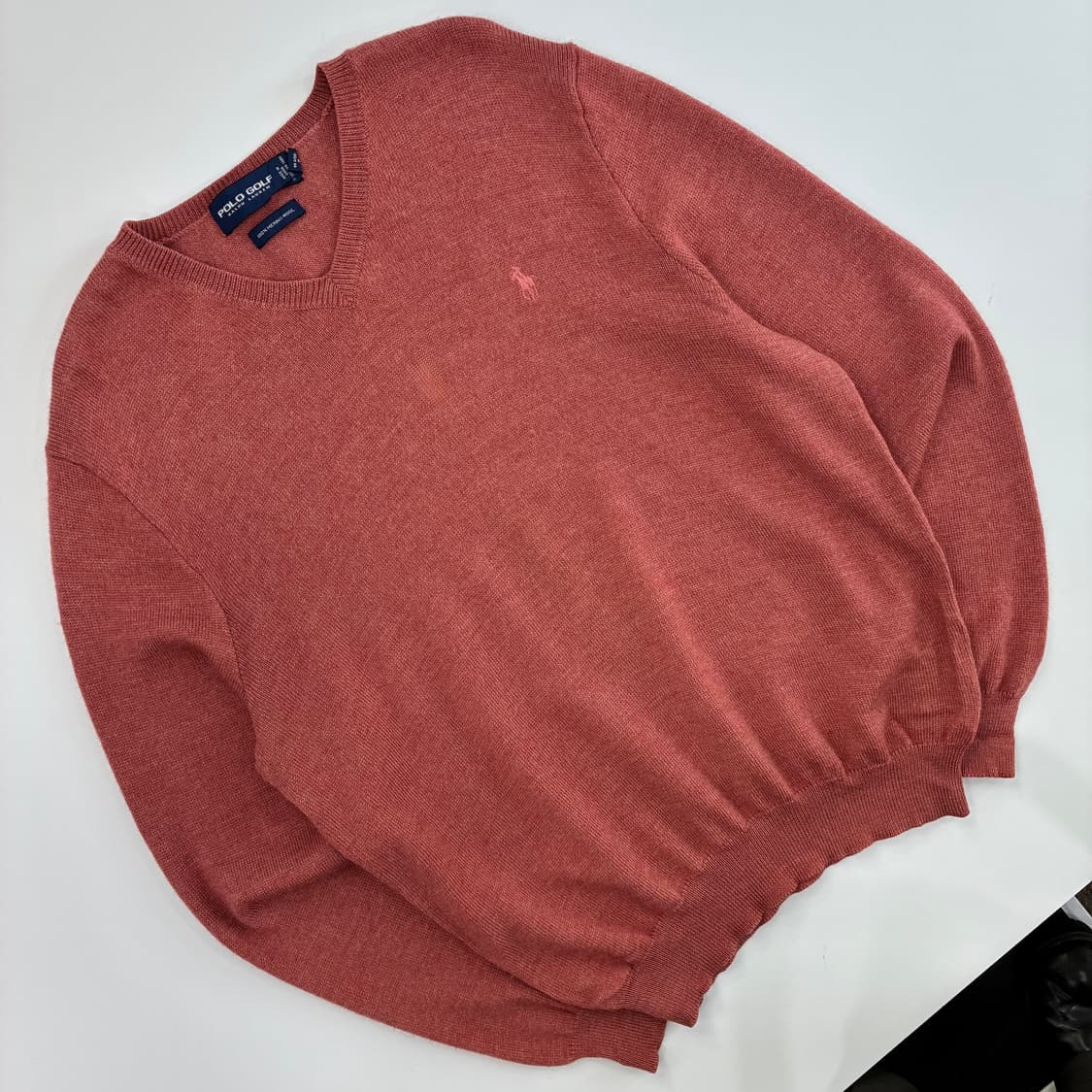 Polo 폴로 랄프로렌 피그먼트 레드 코튼 니트 상품이미지2