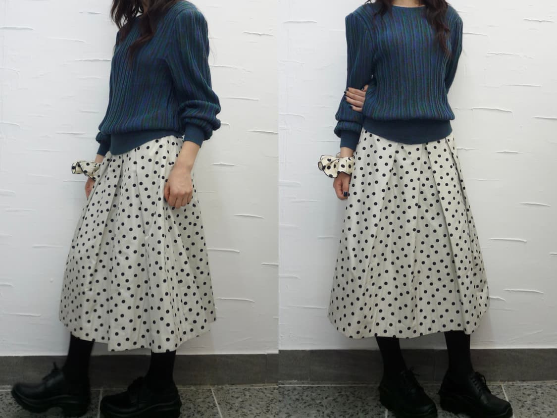 dot flare skirt 상품이미지2