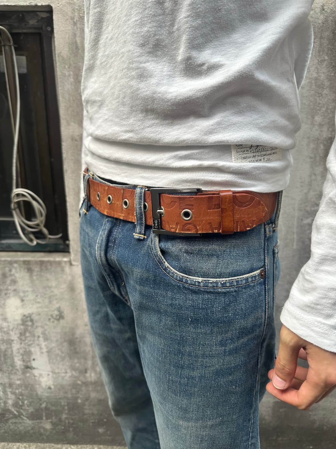 돌체앤가바나 레더 벨트 상품이미지2