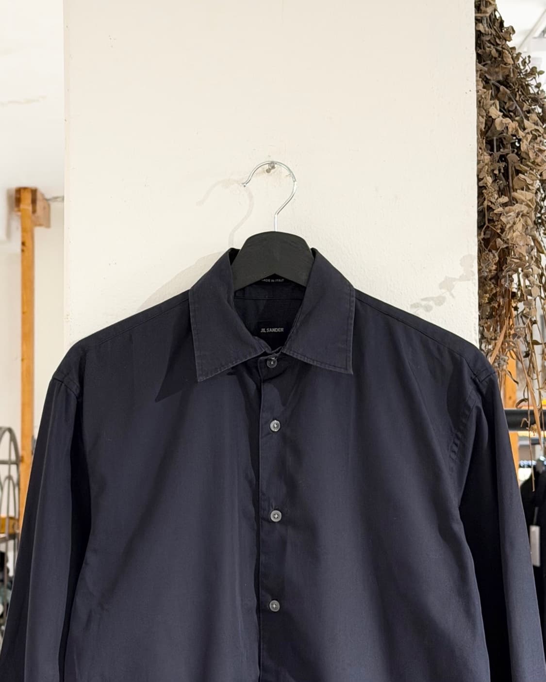 질샌더 블랙 클래식 셔츠 상품이미지4