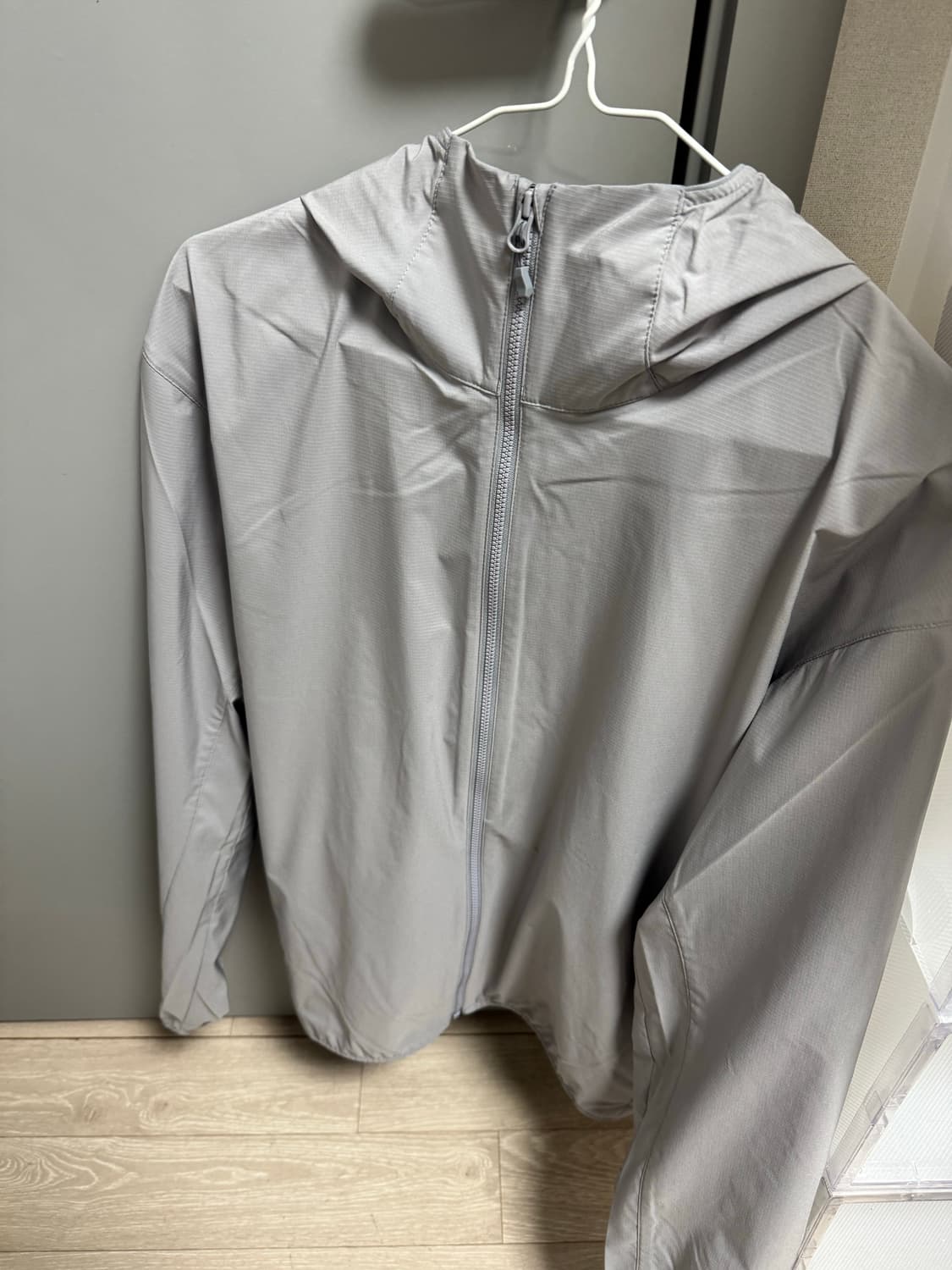[S] 유니클로 포켓더블 uv 파카 그레이 상품이미지2