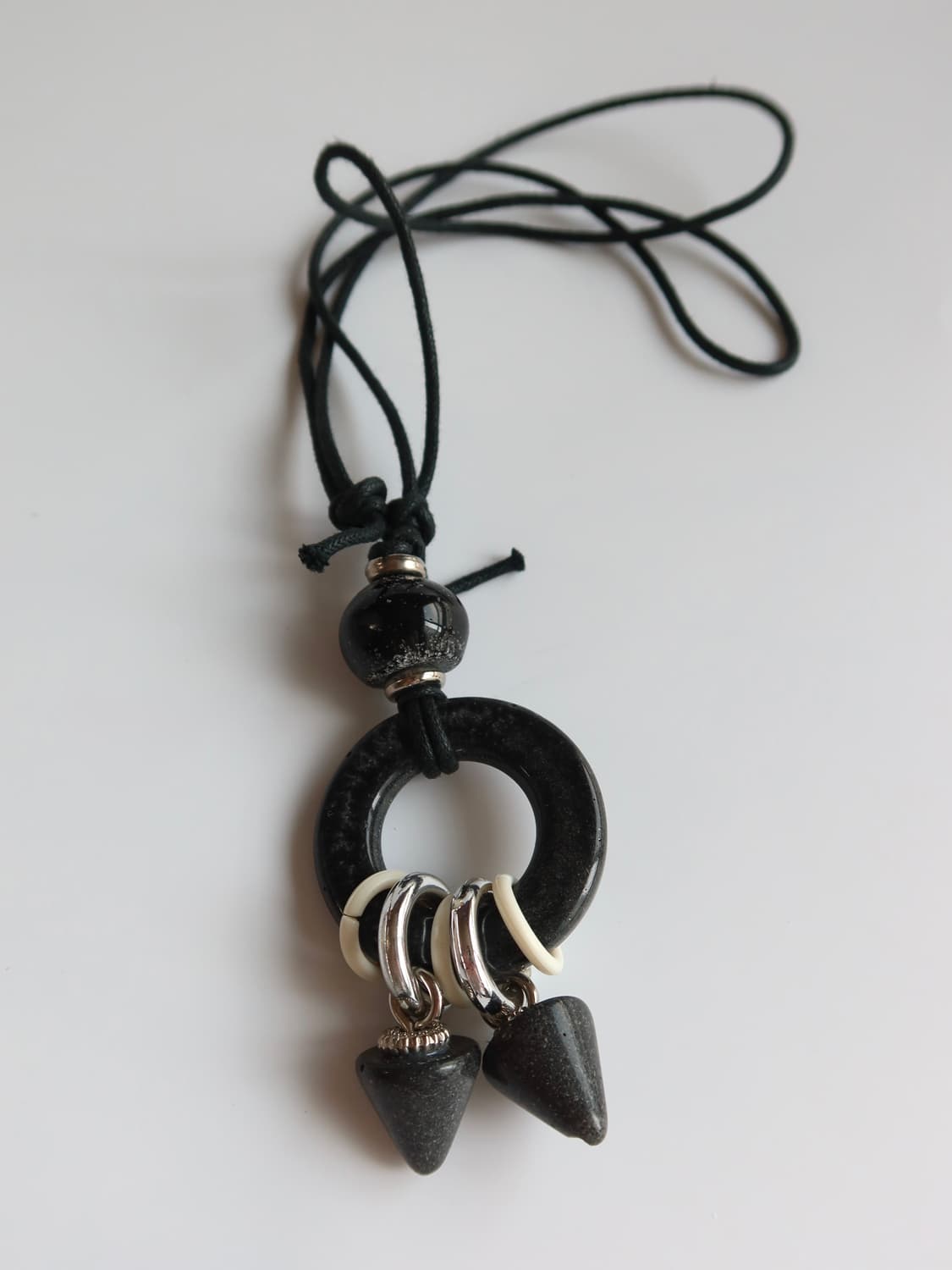 black ring pendant necklace 상품이미지3