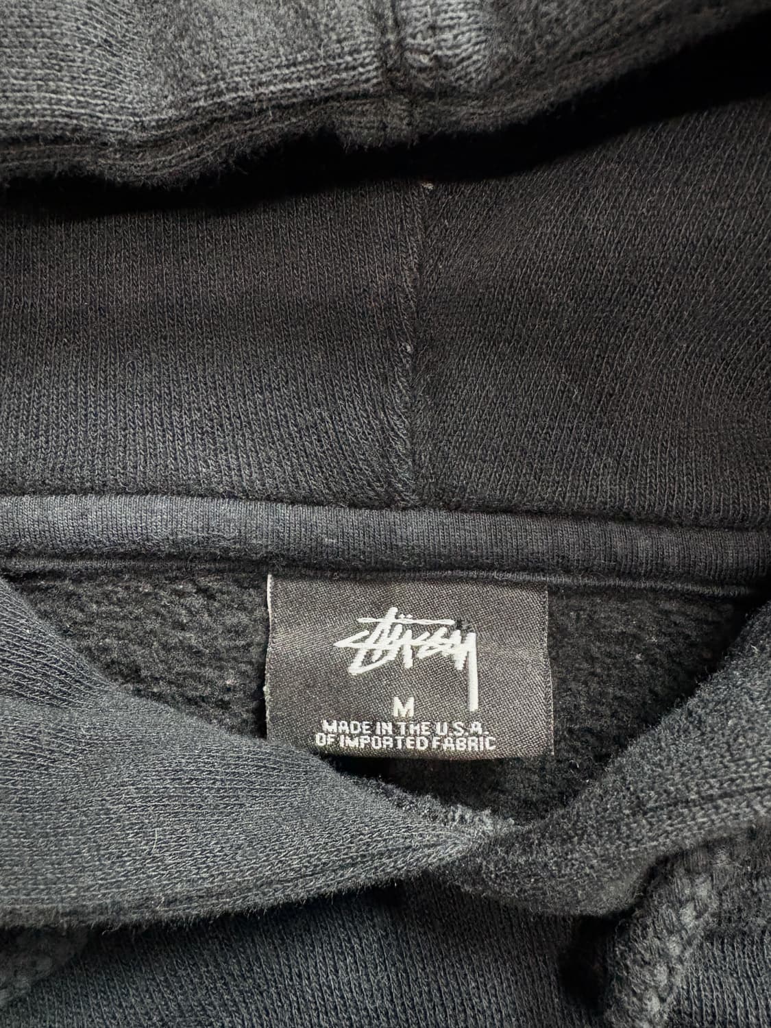 스투시 시그니처 빅로고 블랙 후드티 2516 상품이미지4