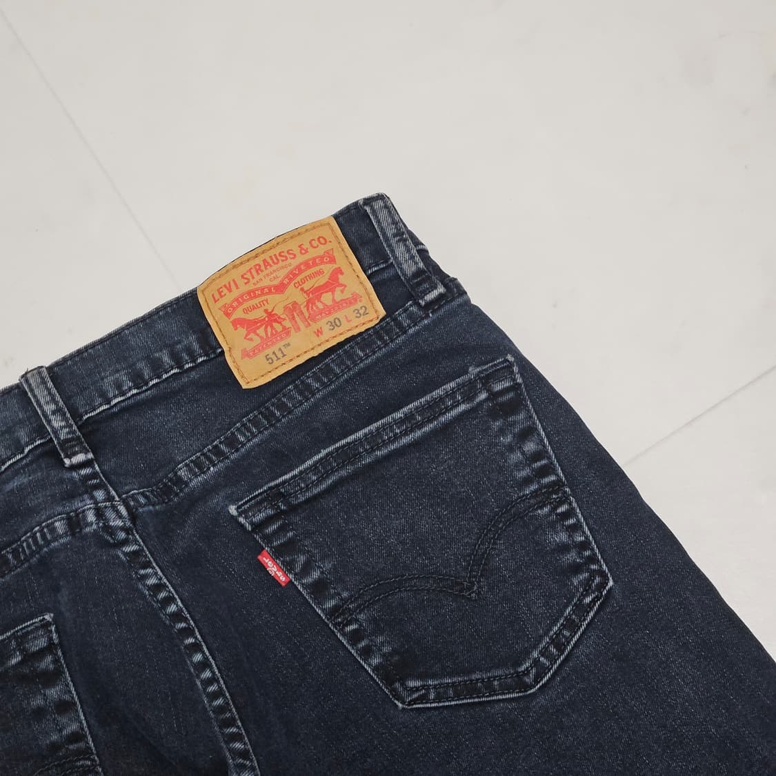 30 리바이스 511 흑청 데님팬츠 상품이미지3