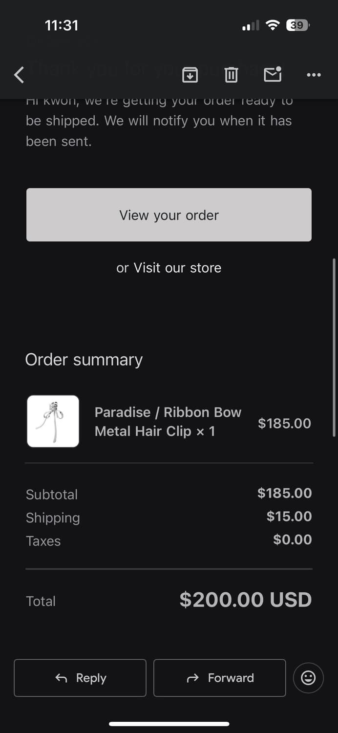 YVMIN Paradise / Ribbon Bow Metal Hair C 상품이미지6