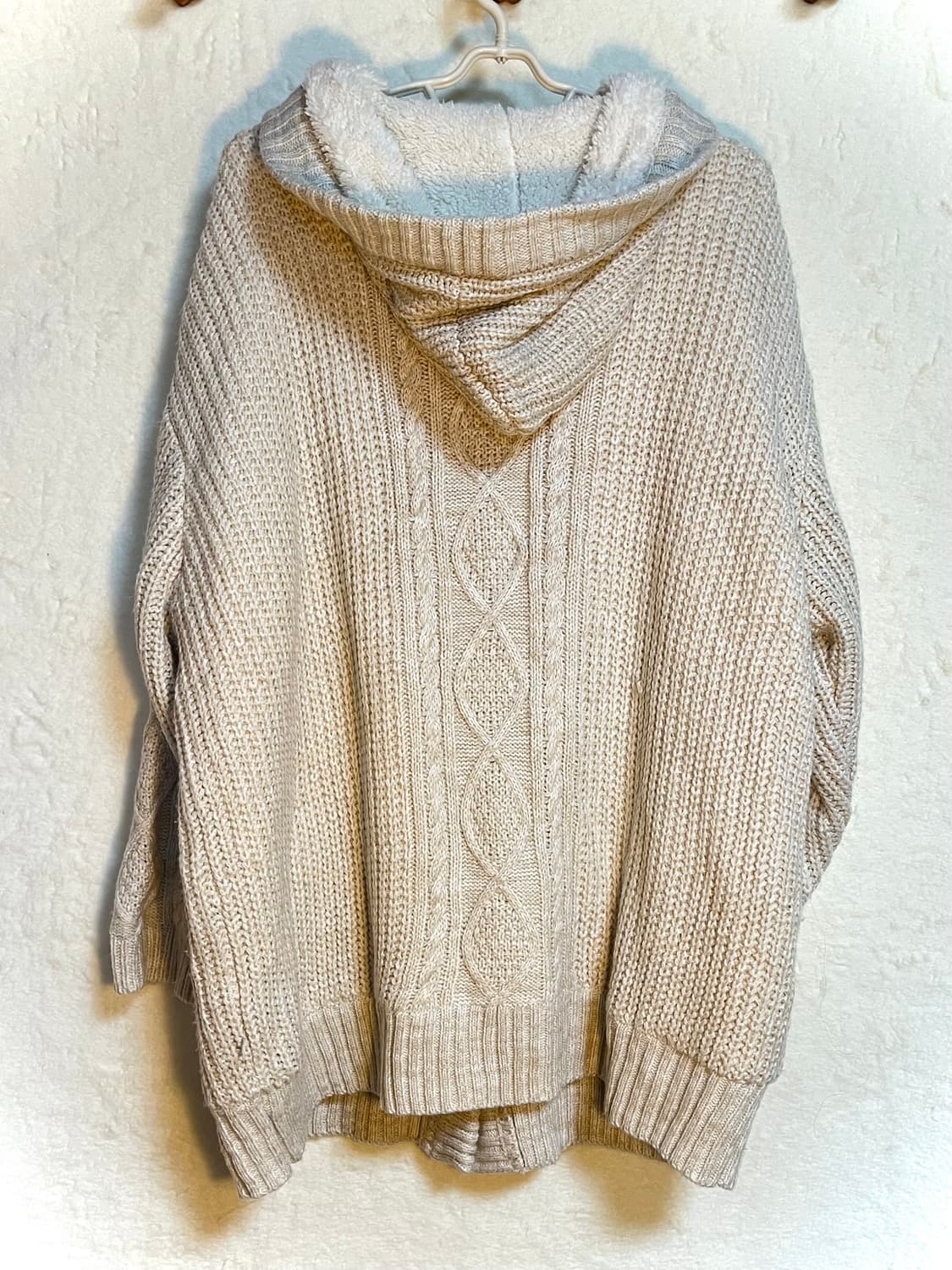 빈티지 양털 기모 니트 가디건 아우터 코트 상품이미지2