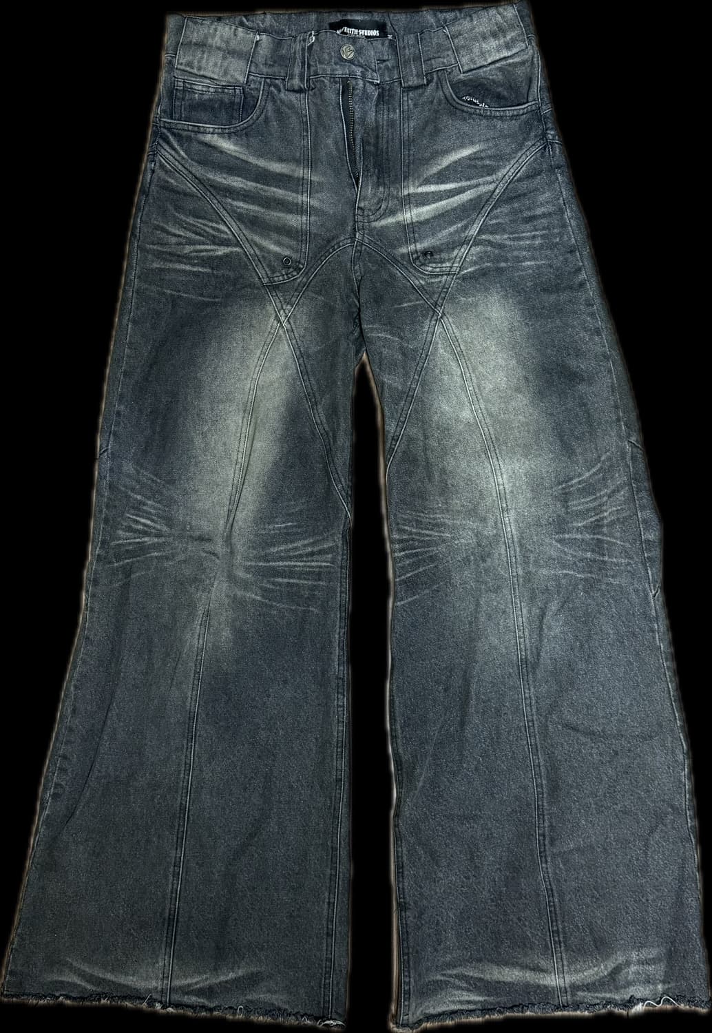 no/faith studios 선 페이디드 듄 배기 데님 M 상품이미지4