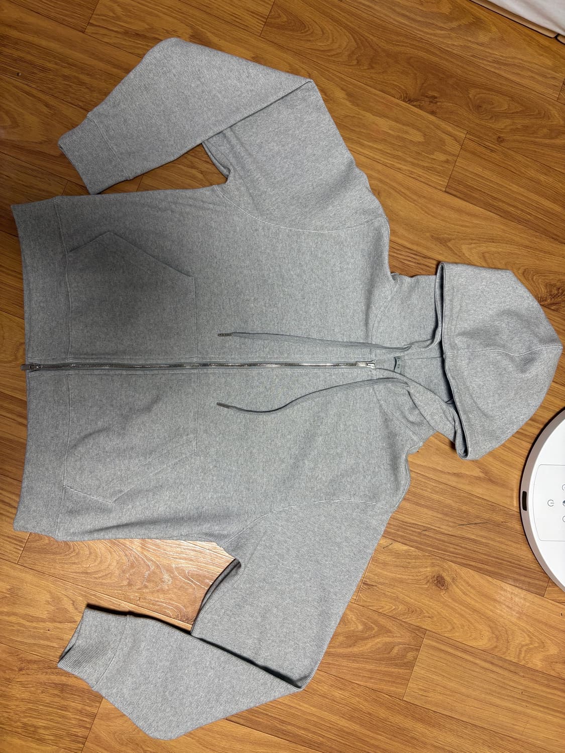 벨리에 크롭 후드 집업 (후디 집업) 그레이 04 사이즈 팝니다 상품이미지1