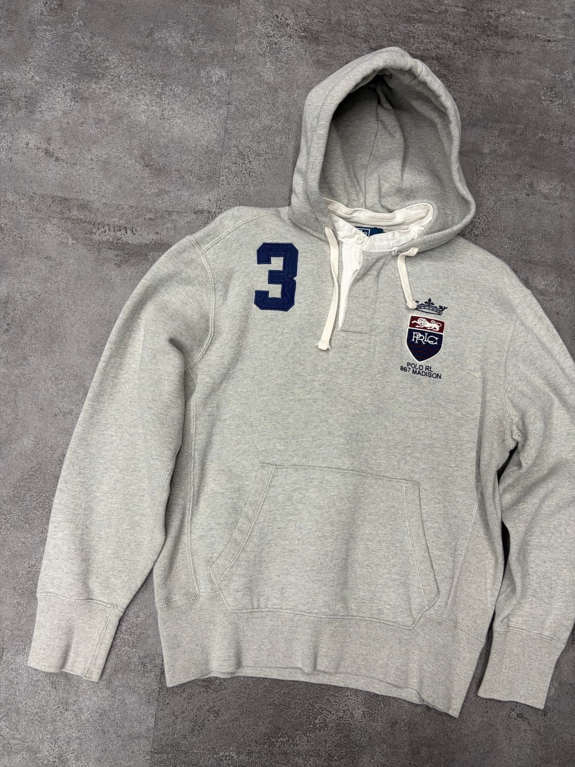 00s 폴로 랄프로렌 867 Madison 회색 후드티 상품이미지2