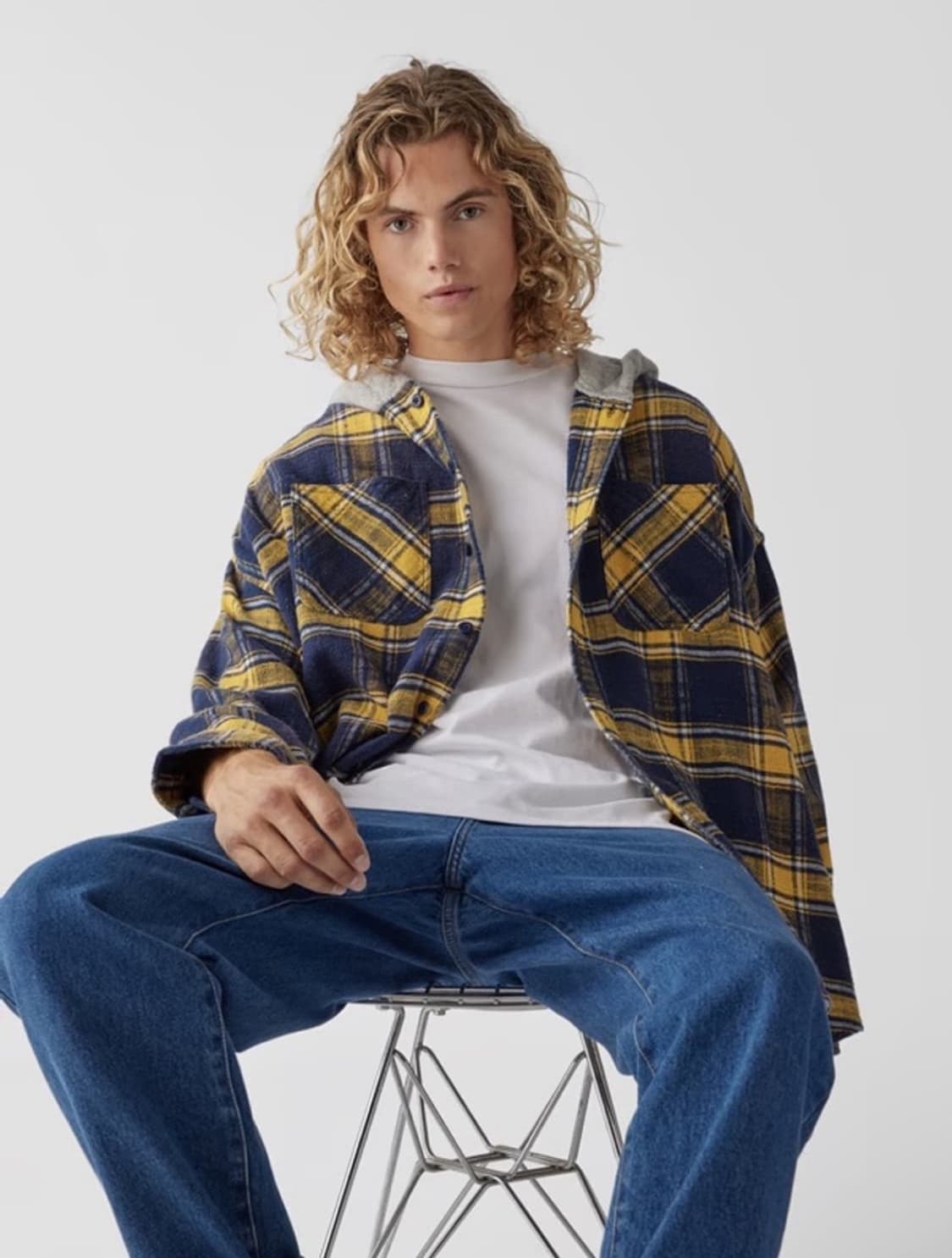 XS) R13 알써티 후드 플란넬 셔츠 상품이미지10