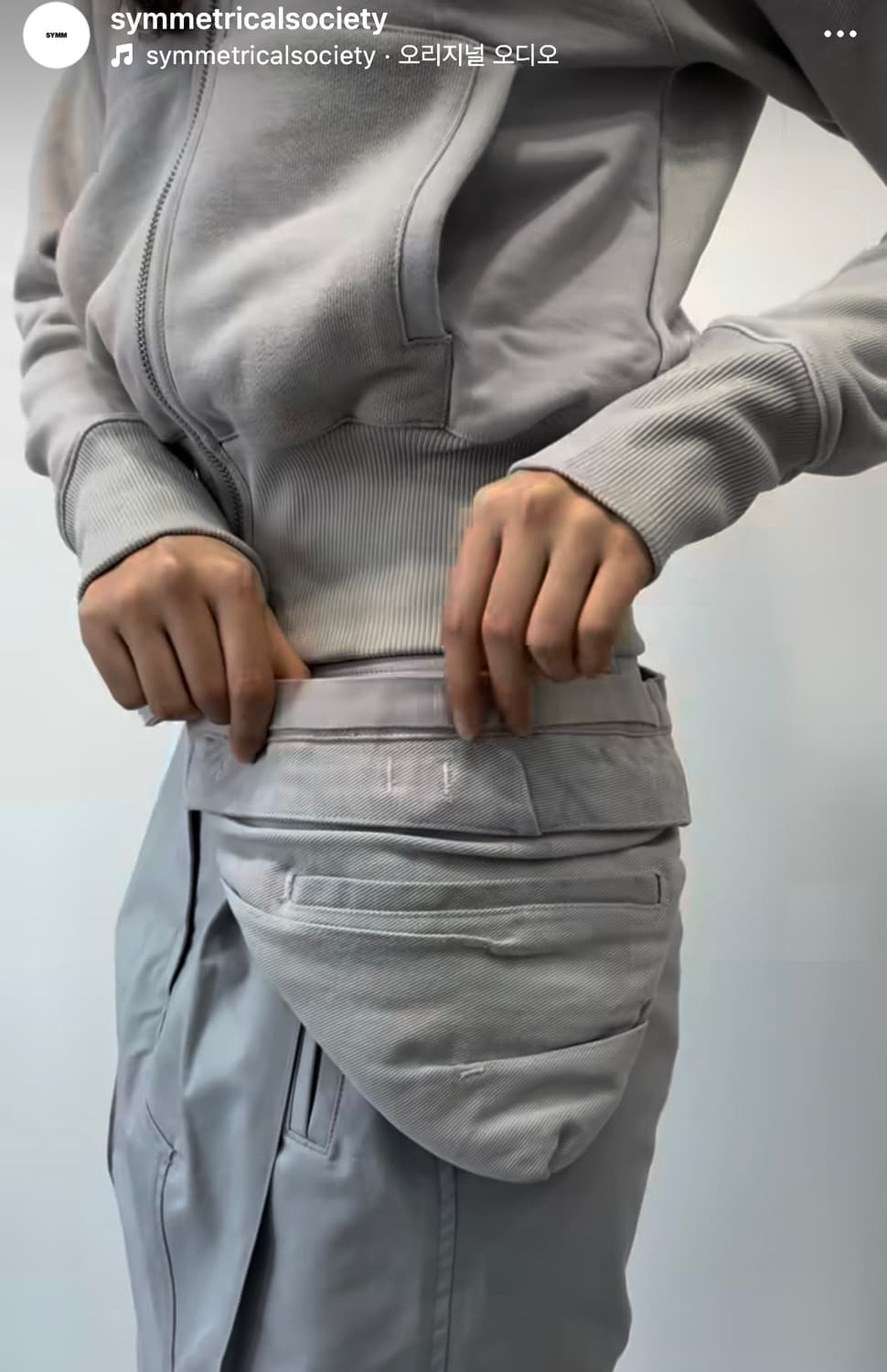 symm draped waist bag 상품이미지3