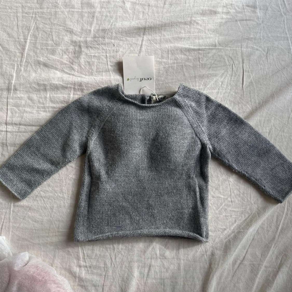 [택 ⭕] Oeuf 우프 천사 프리미엄 아기 베이비 니트 상품이미지2