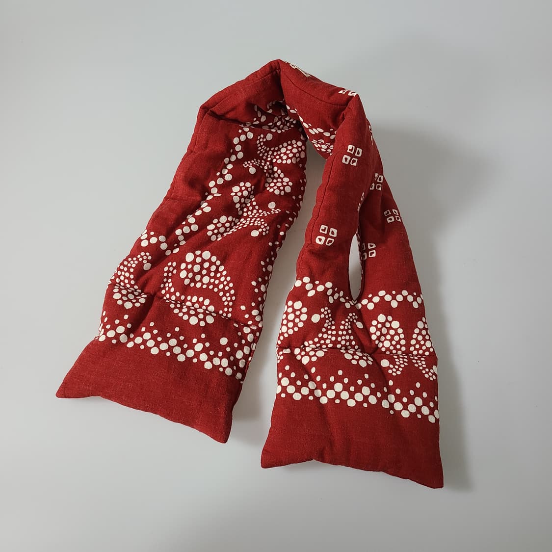 캐피탈 헴프 레이온 반다나 패턴 케사 머플러 레드 OS 상품이미지2