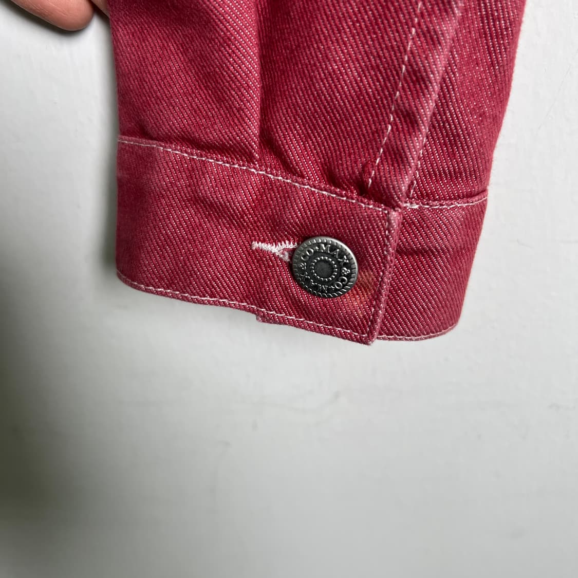 막스앤코 레드 데님 코튼 트러커 자켓 38 상품이미지9