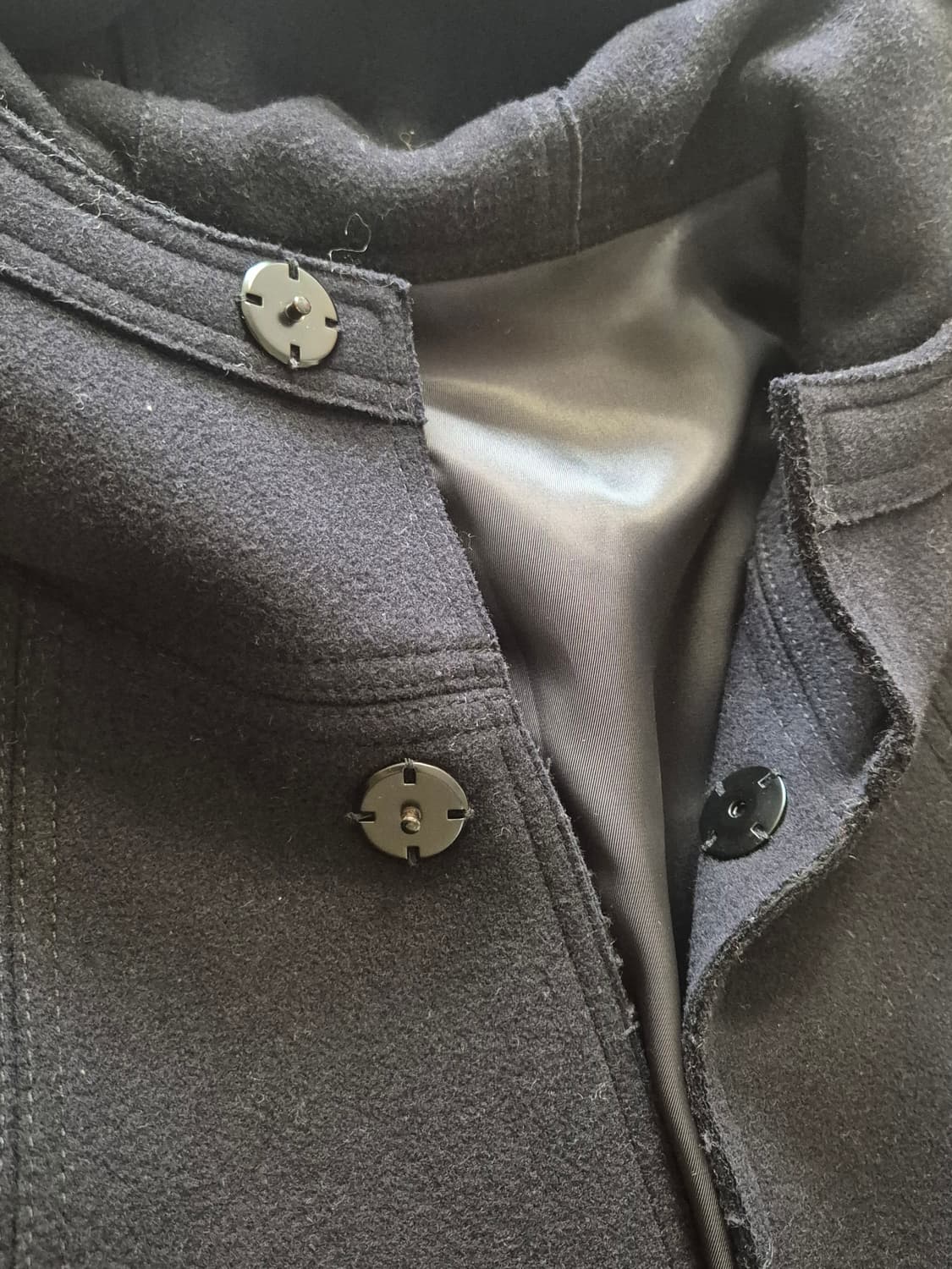 브랜드 고급 울원단 후드코트 컨템 상품이미지3