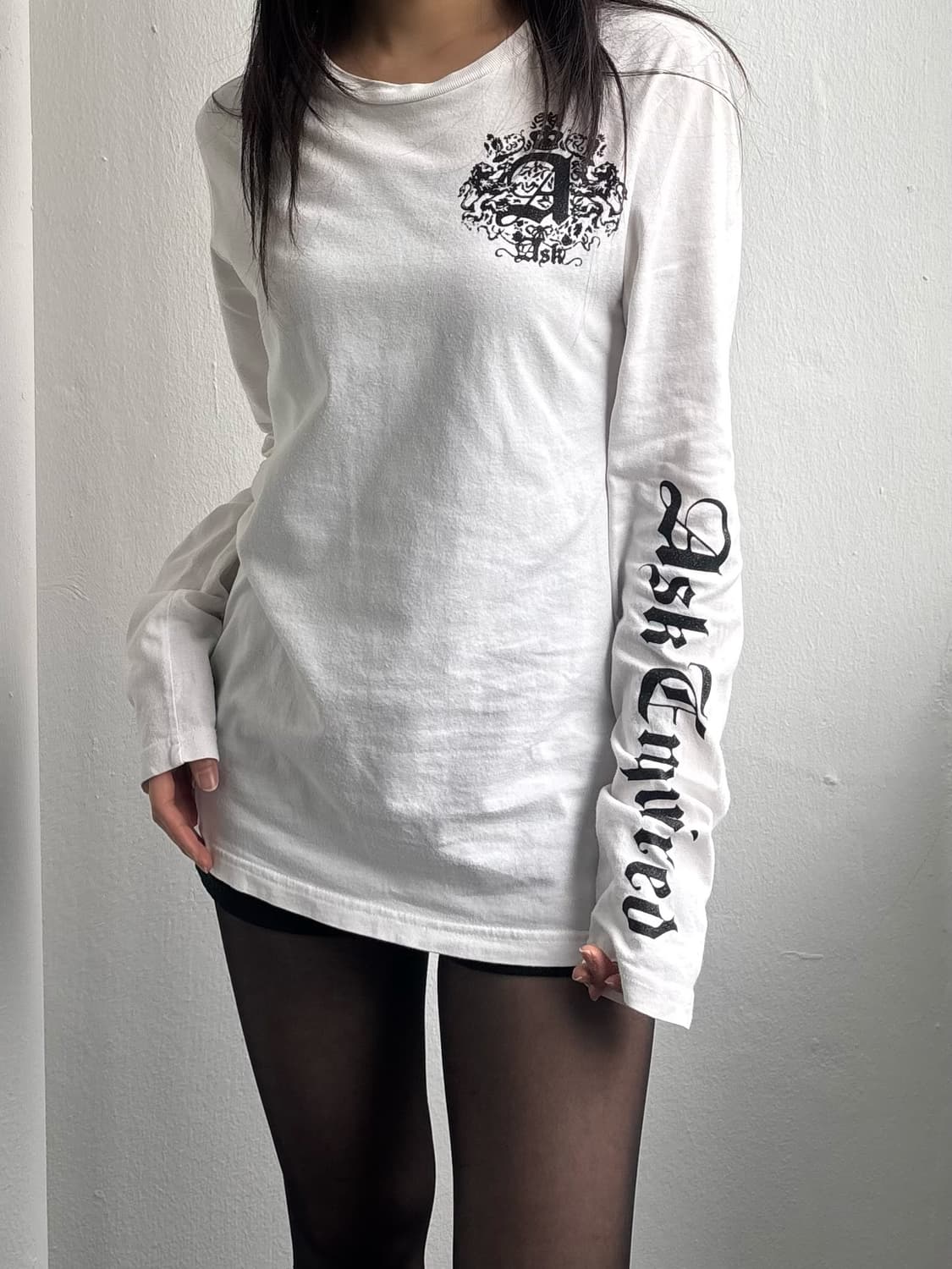 Vintage ASK White Long Sleeve 상품이미지5