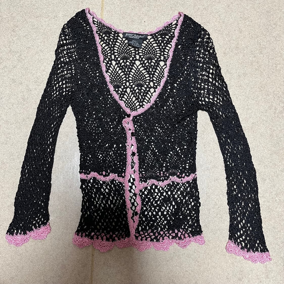 벳시 존슨 betsey johnson 크로셰 가디건 상품이미지5