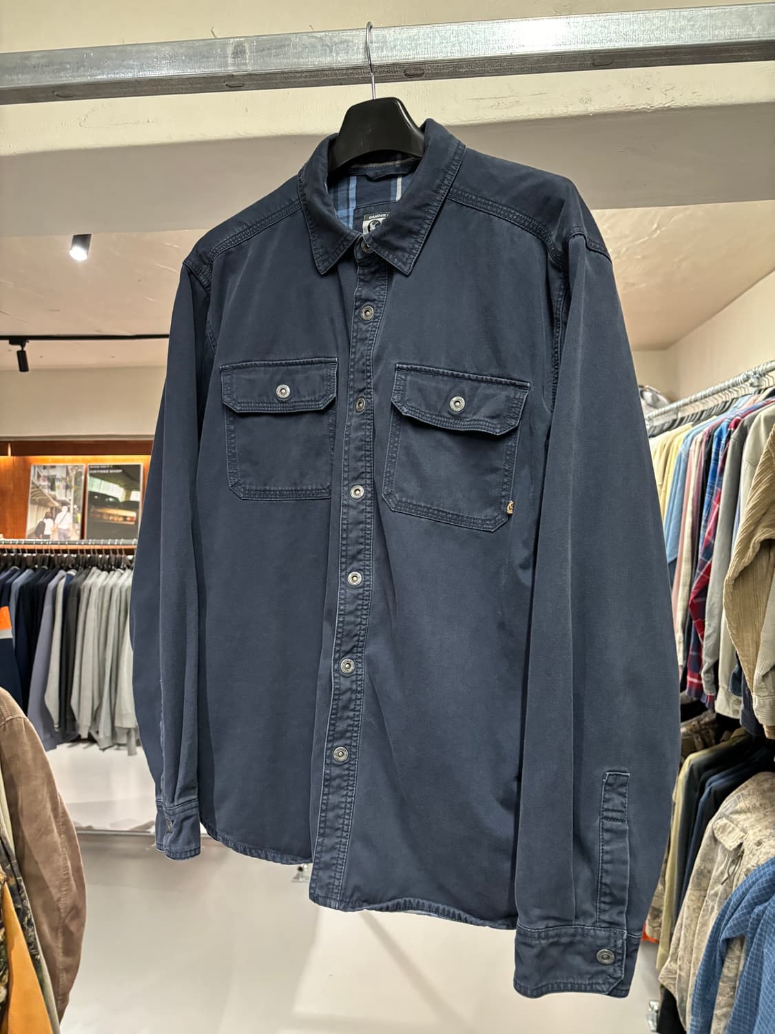 빈티지 워크 셔츠 (Navy)    상품이미지4