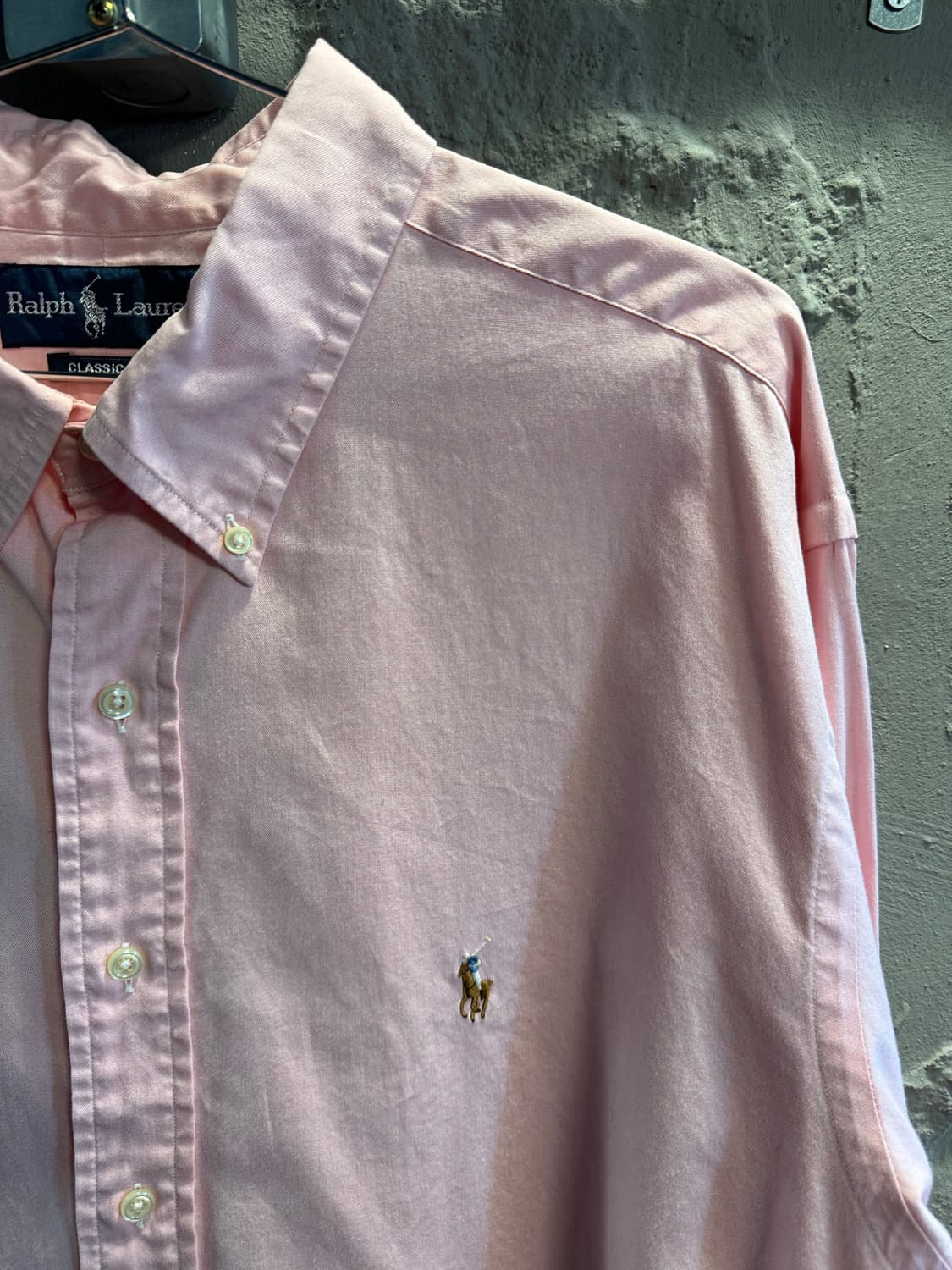 폴로랄프로렌 POLO 클래식핏 옥스포드 셔츠 핑크 105 상품이미지3
