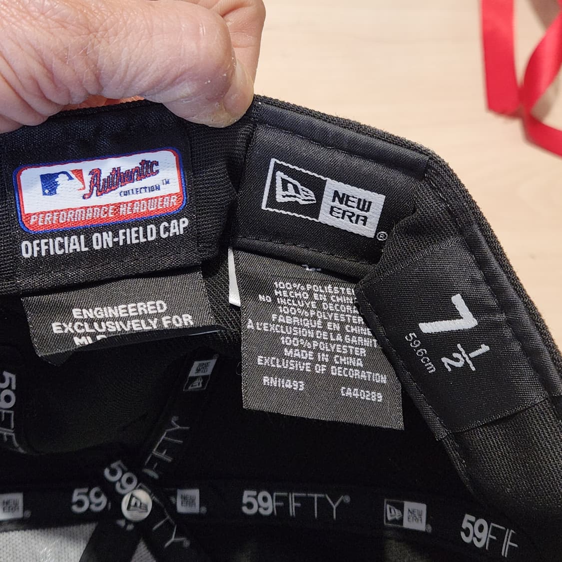 NEW ERA 59FIFTY 시카고 화이트삭스 블랙 온필드 캡 7 1/2 상품이미지6