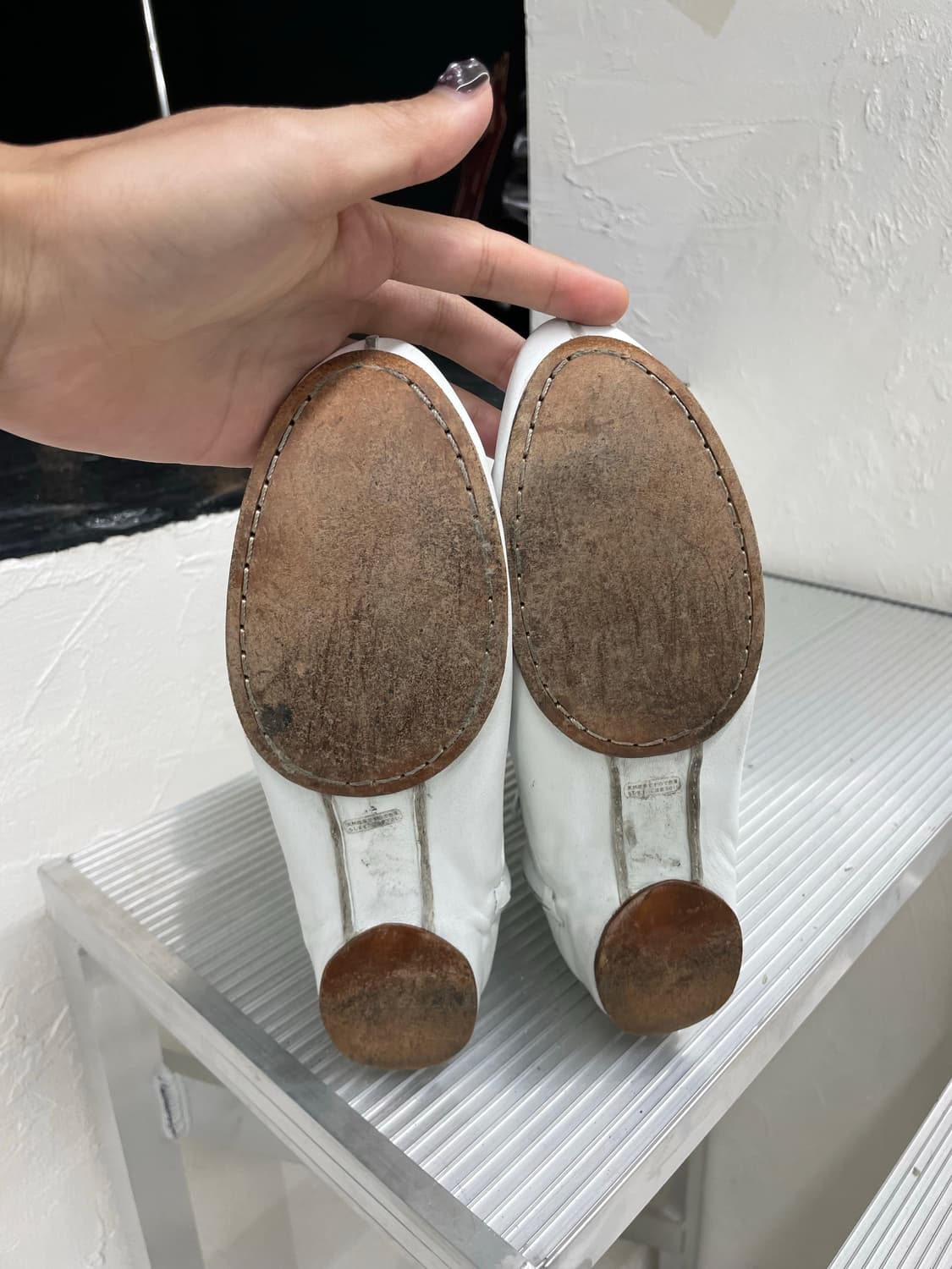 WAG 화이트 셔링 부츠 상품이미지4