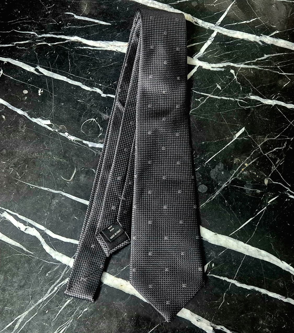 샤넬 타이 넥타이 네이비 상품이미지2